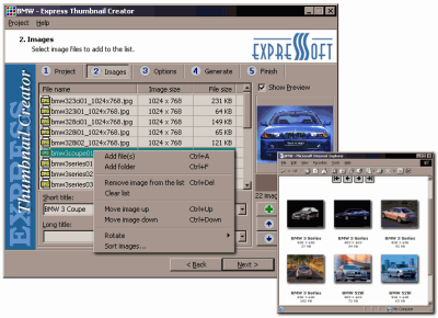 Express Thumbnail Creator Screenshot